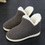 chaussons confortables et styles pour femmes grandes tailles gris 146