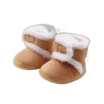 chaussons en coton avec fermeture scratch et semelle antiderapante 809