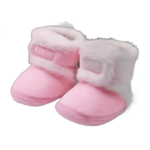 chaussons en coton avec fermeture scratch et semelle antiderapante 987