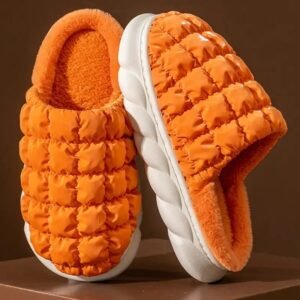 chaussons cousus main avec semelle confortable en polaire douce 280