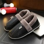 chaussons cuir et polaire avec service client de qualite noir 35 36 361