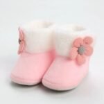 chaussons doux et chauds pour le confort de vos petits pieds rose 508