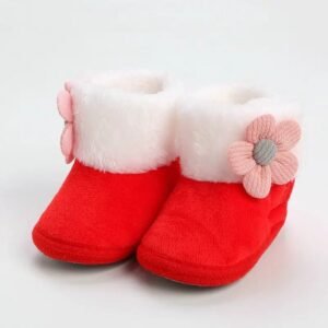 chaussons doux et chauds pour le confort de vos petits pieds rouge 925