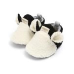 chaussons en coton doux avec semelle antiderapante pour bebe blanc 492