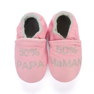 chaussons en cuir avec fermeture elastique pour petits pieds 5 0 6 792