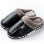 chaussons en cuir souple pour un confort optimal et elegant noir 295