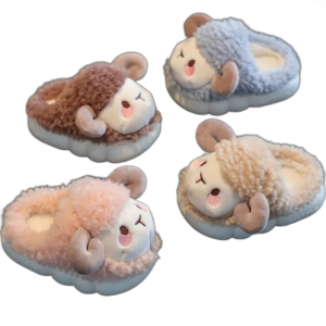adorables chaussons en forme de mouton pour le confort des enfants 777