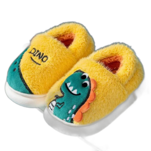 chaussons pour enfants confort et chaleur aux petits pieds jaune 565