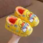 chaussons enfants confortables avec service client de qualite jaune 905