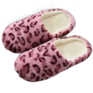 chaussons femme rose leopard confort chaleur et service client 655