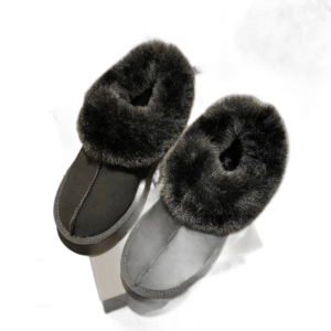 bottines buckskin en fourrure confort et maintien au chaud noir 34 904