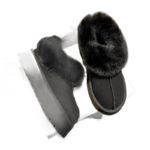 bottines buckskin en fourrure confort et maintien au chaud chaussons 174