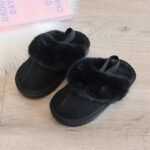 chaussons fourres confortables avec fermeture elastique pour femme 484