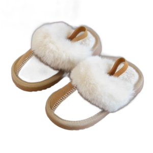 chaussons fourres confortables avec fermeture elastique pour femme 654