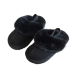 chaussons fourres confortables avec fermeture elastique pour femme 484