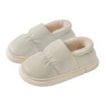 chaussons fourres pour femmes confortables et chauds en hiver blanc 605