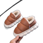 chaussons souples en polaire douce pour un confort optimal brun 544