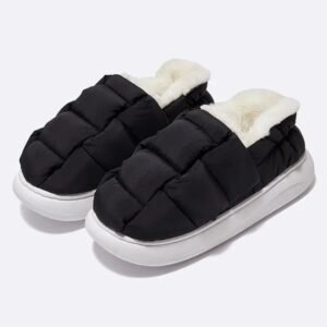 chaussons hauts douillets avec protection des chevilles noir 34 35 702