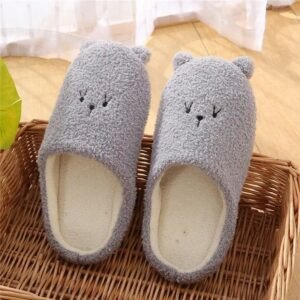 chaussons humoristiques pour une bonne humeur a la maison gris 34 35 776
