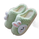 chaussons lapin douillets pour enfants service client attentif vert 783