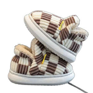 chaussons montants fourres pour un confort optimal en hiver brun 749