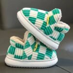chaussons montants fourres pour un confort optimal en hiver vert 640