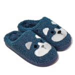 chaussons rigolos en forme de tete dourson pour garcons bleu 18 19 758