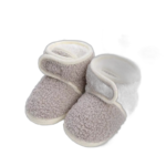 chaussons douillets en polaire pour bebe avec fermeture a scratch 511