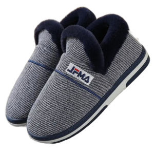 chaussons confort en polaire coton avec semelle caoutchouc durable 185