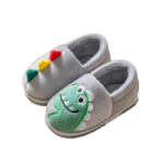 chaussons polaire enfant motif dinosaure blanc 16284 chaussons fermes dino en polaire douce pour enfants gris 22 23 451