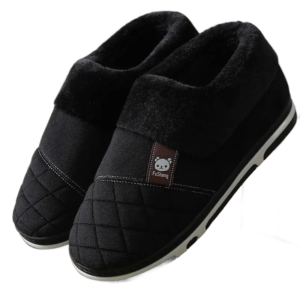 chaussons fourres pour hommes confort et chaleur assures noir 34 35 806