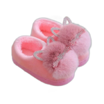 chaussons confortables et elegants avec semelle antiglisse rose 129