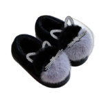 chaussons confortables et elegants avec semelle antiglisse noir 479