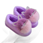 chaussons confortables et elegants avec semelle antiglisse violet 583
