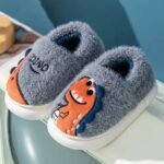 chaussons pour enfants confort et chaleur aux petits pieds gris 744