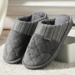 chaussons qinbu confort et qualite pour un hiver chaleureux gris 977