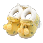 chaussons anti derapants pour les premiers pas de bebe jaune 0 6 569