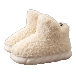 pantoufles style bottine en imitation fourrure pour un confort 339