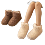 pantoufles style bottine en laine de mouton confort et chaleur 248